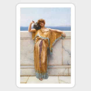 Clymene by John William Godward Sticker